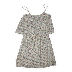 NWT MANGO Basics Floral Ruffled Mini Dress Size 2